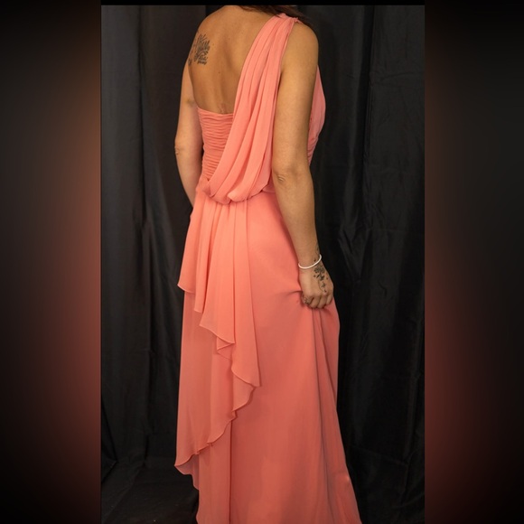 Coral long dress - Picture 3 of 4